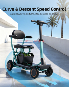 New design Small Compact Folding Ultra Light Weight <b>disabled</b> Electric Scooter Portable Lightweight Mobility Scooter - Product Image 2