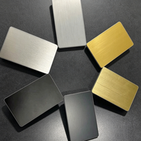 Blank Matte Metal Programmable NFC RFID Business Card Mini Tag Payment QR Code Hotel Use Waterproof Laser Engraved Logo Access