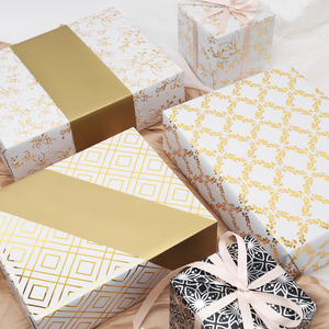 Double-sided Printed Color Moisture-proof Wrapping <b>Paper</b> Metallic Shiny Universal Inner Lining <b>Paper</b> For All Gift Packaging - Product Image 6