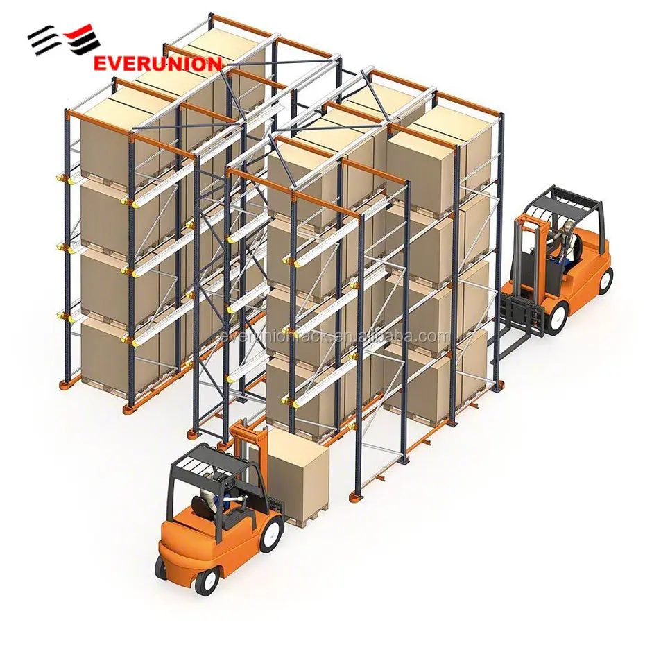De servicio pesado de estanterías Rack/selectiva de palé/conducir en estanterías para almacenamiento de almacén