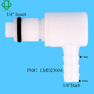 Jiyou L Series 90 Degree Male Elbow <b>Quick</b> Coupling POM Plastic White Rubber Hose <b>Connector</b> 6.0-10.0mm - Product Image 2