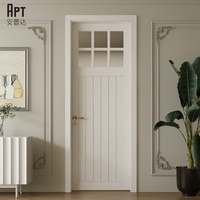 Porte en dalle polymère minimaliste moderne avec revêtement mélaminé MDF, étanche, pour intérieur/extérieur d'appartements - Commande en gros