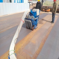 Machine de sablage portative de qualité industrielle, pour un nettoyage efficace des surfaces routières, des dalles de sol en béton et des ponts