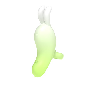 Doigtier vibrant en silicone et ABS en forme de lapin pour stimulation adulte des mamelons et du clitoris - Product Image 2