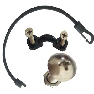 Accesorio para kayak, cuerda elástica con gancho y abrazadera, 6 mm, 44 cm, duradera, para lagos, ríos, uso recreativo - Product Image 1