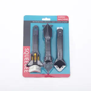 7 trong 1 loại bỏ silicon taker gạch caulking vữ<span class=keywords><strong>a</strong></span> scraper công cụ thiết lập kính keo góc scraper steelhead không gỉ Sealant Kit - Product Image 4
