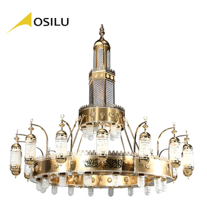 Đèn chùm pha lê sang trọng hiện đại với giải pháp trang trí trong nhà thả ánh sáng cho khách sạn và nhà thờ Hồi giáo đặt hàng số lượng lớn - Product Image 2