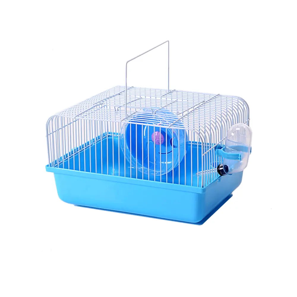 Gaiola hamster com rodas de corrida, metal casa para animais pequenos BE-S17