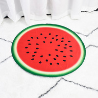 Coussin rafraîchissant pour animaux de compagnie en PVC et gel de fibres à motif de fruits, confortable et frais pour l'été, tapis rafraîchissant multifonction