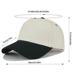 Benutzer definierte Logo 5 Panel zweifarbige Baseball mützen Großhandel strukturierte einen Rahmen Baumwolle Gorras Baseball Sport Hüte <span class=keywords><strong>OEM</strong></span> <span class=keywords><strong>ODM</strong></span> - Product Image 6