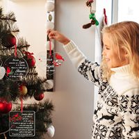 Ornements commémoratifs personnalisés en acrylique rouge cardinal transparent, Noël au paradis et cadeaux de sympathie pour la perte d'un être cher