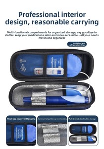 Borsa Termica Personalizzabile per Insulina con Display della Temperatura, Chiusura a Cerniera, Contenitore Portatile in EVA per Pazienti in Movimento - Product Image 5