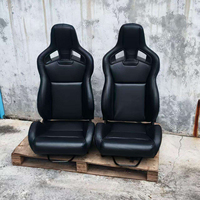 Siège de course Recaro CS universel, compatible avec Subaru WRX STI, Mitsubishi Lancer Evo, Mazda RX-7, pièces de modification automobile