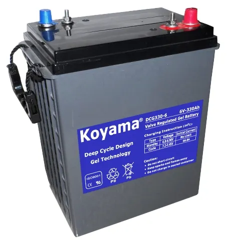 high quality 6V 330ah Deep cycle Battery Vessel Marine Battery rechargeable GEL BATTERY