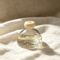 Bouteille diffuseur de parfum en verre de luxe vide personnalisée 100 ml avec bouchon en liège, grande capacité pour huiles essentielles et parfums