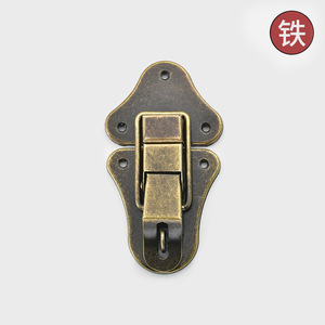Cierre de metal tipo pico de pato con bloqueo, color bronce antiguo, para caja de madera, seguridad, accesorios para bolsos DIY - Product Image 5