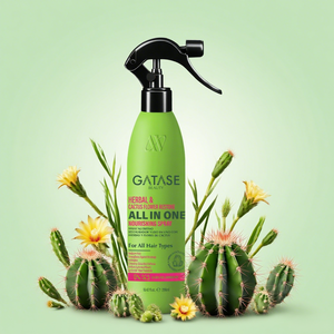 GATASE a base di fiori di erbe e Cactus ripristina tutto in uno <span class=keywords><strong>Spray</strong></span> nutriente per balsamo nutriente per capelli ricci crespi - Product Image 1