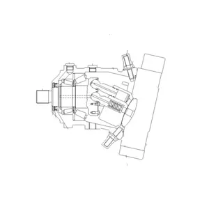 416-18-31702 416-31701 מנוע hader מנוע הידראולי WA150-5 עבור komatsu