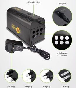 EPA kapalı açık yüksek gerilim elektronik kemirgen Killer Humane elektrik çarpması fare tuzağı avcılık için fareler sıçan köstebek Vole sansar - Product Image 5