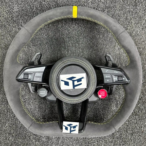 Volante de Cuero Personalizable de Alta Calidad para Audi S8 A6 S6 RS6 A7 S7 RS7 RS5 RS4 <span class=keywords><strong>RS3</strong></span> A5 A3 A4 A1 Q3 Q5 Q7 Q8 C7 C6 S3L - Product Image 1