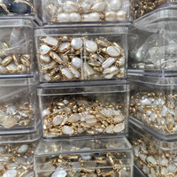 Perles d'eau douce baroques de grande taille, forme nucléée, blanches cristallines, naturelles, en vrac, pour la fabrication de bijoux