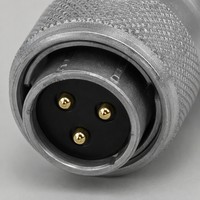 Câble de connecteur aviation mâle 3 broches étanche avec anneau de verrouillage métallique pour transmission de signal capteur industriel