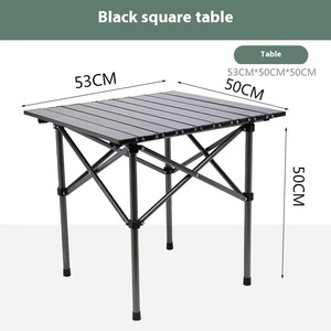 Yutang Hot SallerOutdoor Portable Foldable Metal Egg Roll <b>Table</b> Multifunctional Picnic <b>BBQ</b> <b>Table</b> for Camping - Product Image 2