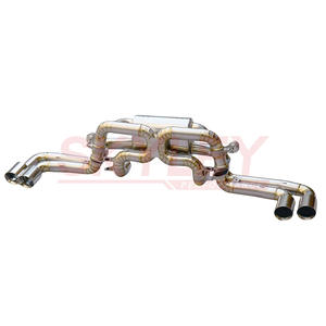 Ferrari F360 için titanyum egzoz sistemi susturucu vanalar Catback egzoz iniş borusu performans parçaları ile 2000-2005 3.6 V8 - Product Image 5