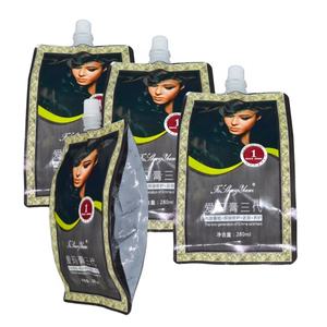 Bolsas Reutilizables Personalizadas de 280 ml con Boquilla, PET/VPPET/PE, Impresión por Grabado, para <span class=keywords><strong>Tinte</strong></span> de Cabello, Gel, Jabón de Manos, Otros Líquidos, Reciclables - Product Image 1