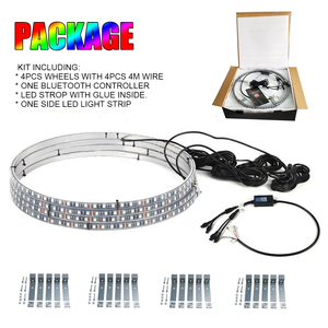 Jante de voiture RGB LED Double rangée et Double face, pour voiture, 50 pièces, personnalisées, couleur rgbw, musique, APP - Product Image 6