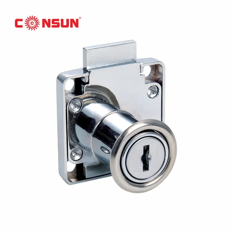 138 Consun Fabriek Prijs Vierkante Bureau Kast Lock, Fabrikant Zinklegering Meubels Lade Lock