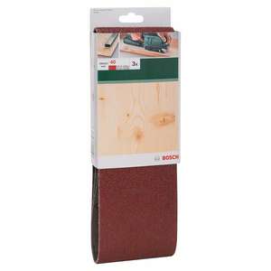 BOSCH - 2609256226 Jeu de bandes abrasives pour ponceuses à bande, qualité rouge 60x400mm (3 pièces) -EAN 3165140388290 ABRASIFS - Product Image 2