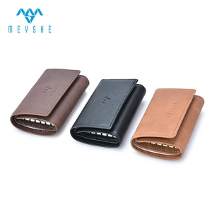 Funda de cuero genuino con estilo hecha a mano personalizada, suministro rápido de fábrica, billetera de llave de coche de moda de lujo para múltiples llaves - Product Image 6