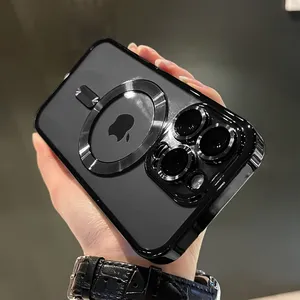 Funda Magnética Transparente de TPU Suave con Recubrimiento de Lujo para Carga Inalámbrica para 17/16/15/14/13/12/11 Pro X <span class=keywords><strong>XR</strong></span> XS Max - Product Image 2