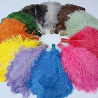 Couleurs teintées 16-18 ''40-45cm plumes de queue de plume d'autruche Plumas pour vêtement de mariage robe accessoire fête Festival carnaval