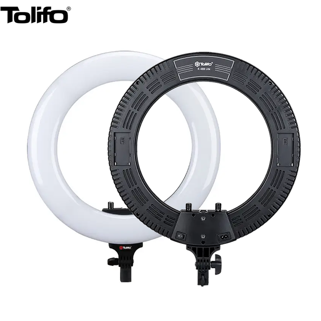 Tolifo 25W 18 Inches Bi Color Led Ring Light for Selfie, Live Streaming, YouTube Videos, Makeup Artist