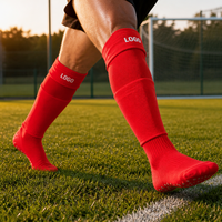 Chaussettes de football à haute élasticité, antidérapantes, avec grip, chaussettes de sport professionnelles, chaussettes de compression longues