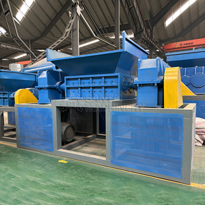 CE Certified 75-110kW Recycling Plant Industrial Heavy Duty Double-Shaft Shredder for Tire and <strong>Rubber</strong> - Product Image 2