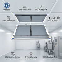 Luminaires modernes pour salle blanche 600*600mm 40W 6500K Panneau LED pour maison, bureau, hôpitaux Corps de lampe en aluminium IP67