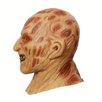 Nicro-masque intégral Horrible, masque de fête d'horreur, tête de terreur, couvre-chef, masque Grimace, masque de Zombie brûlé, masque moche et désagréable