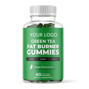 Oem Private Label Biologische Groene Thee Vetverbrander Gummies Voor Afslanksupplement Om Hardnekkig Buikvet Voor Vrouwen En Mannen Te Verbranden