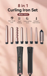 Rizador de Pelo Profesional Eléctrico 8 en 1 Multifuncional con Barras Intercambiables y Desmontables, Set de Rizador de Cerámica con Certificación ROHS - Product Image 2