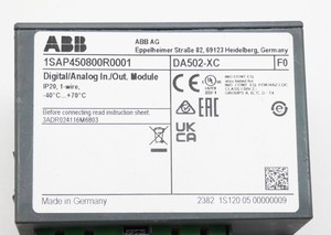 DA502-XC 1SAP450800R0001 ซีรีส์ AC500 16DI 16DO โมดูล IO แบบอะนาล็อกดิจิตอล PLC - Product Image 3