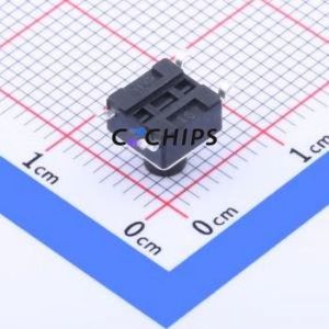 K2-1102SP-F3SC-04 Tactile Switch SMD-4P,6x6mm Switch 1.8N Vertical Mount 6mm 6mm - Product Image 2