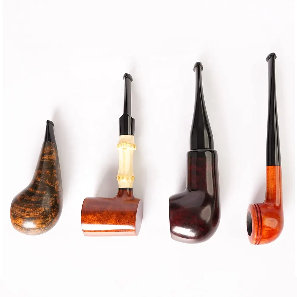 MUXIANG Wholesale Mini Briar Wood Tobacco Pipe Straight Stem Smoking Pipes