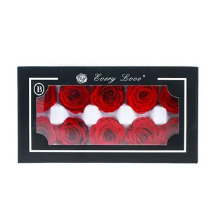 Wholesale 4cm Grade B 10 pcs/box Beauty Everlasting Preserved Eternal Forever Buds Flowers Rose in Gift Box