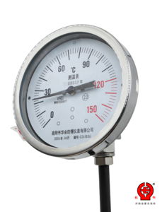 Industrielles Explosionsgeschütztes Wasserdichtes Bimetall-Thermometer Pt100 RTD Fernübertragung Edelstahl IP55 Temperaturmessgerät - Product Image 1
