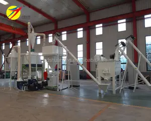 Small Feed Cattle Pellet Processing Plant Chicken Feed Production Line Factory Price HKJ250