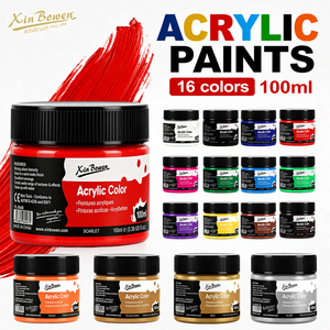 Peinture acrylique Xin Bowen 100 ml, très vendue, pour artistes, peinture acrylique <span class=keywords><strong>de</strong></span> qualité, fournisseur d'articles d'art - Product Image 1