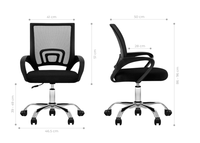 Vente directe d'usine, chaise de bureau ergonomique économique à hauteur réglable avec fauteuil pivotant en maille